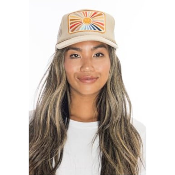 Trucker Hat Baseball Cap Western Fitted Adjustable Snapback Trendy Retro main image 4